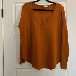 Double Zero orange knit top
